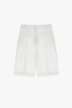 Bermudas con bolsillos verticales y pinzas