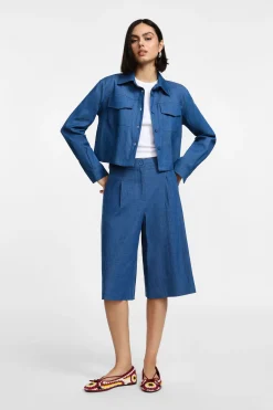 Bermudas efecto vaquero