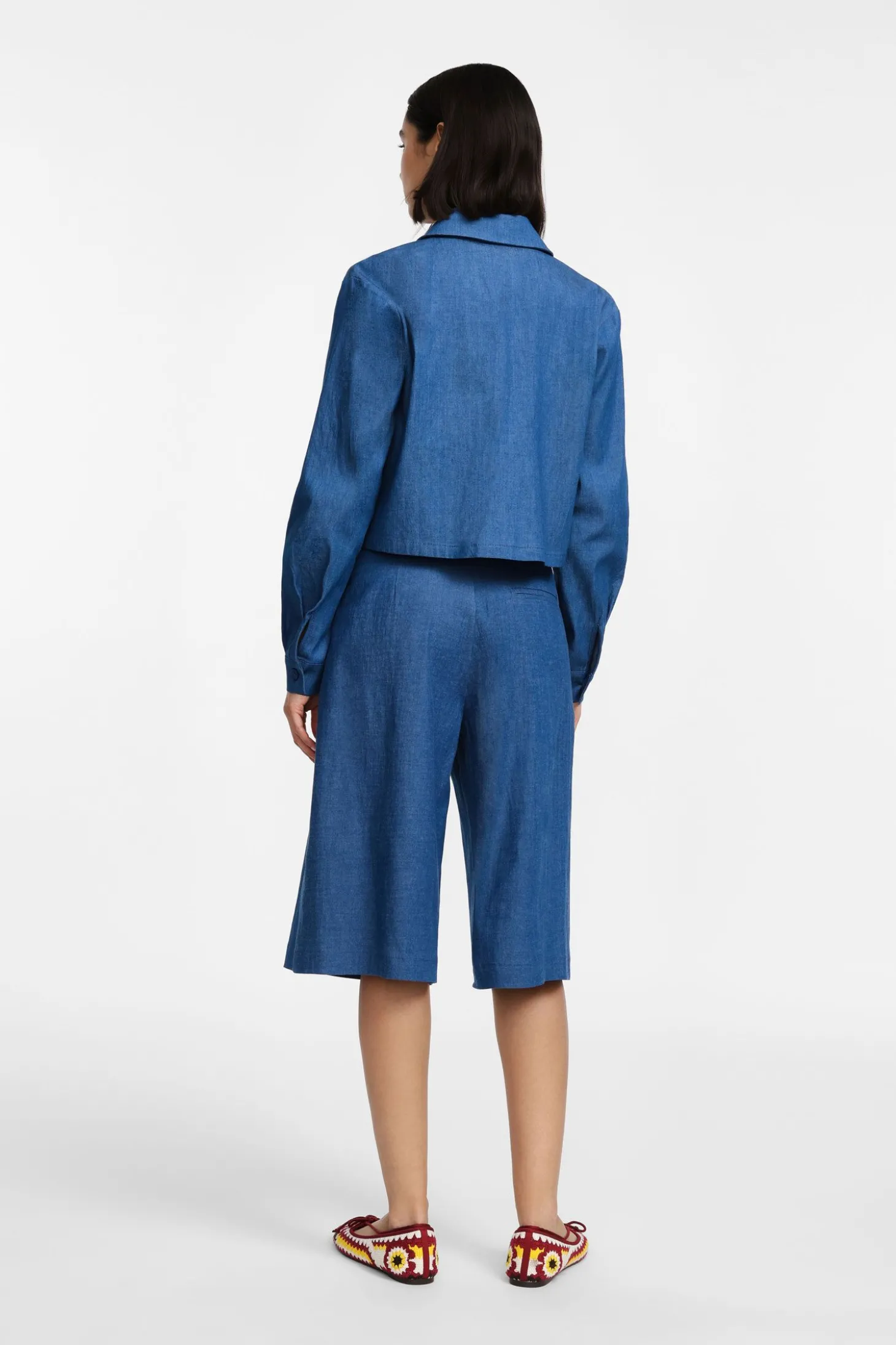 Bermudas efecto vaquero