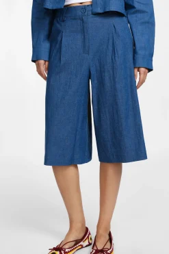 Bermudas efecto vaquero