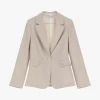Blazer con bolsillos de botón y solapa