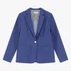 Blazer con botón delantero