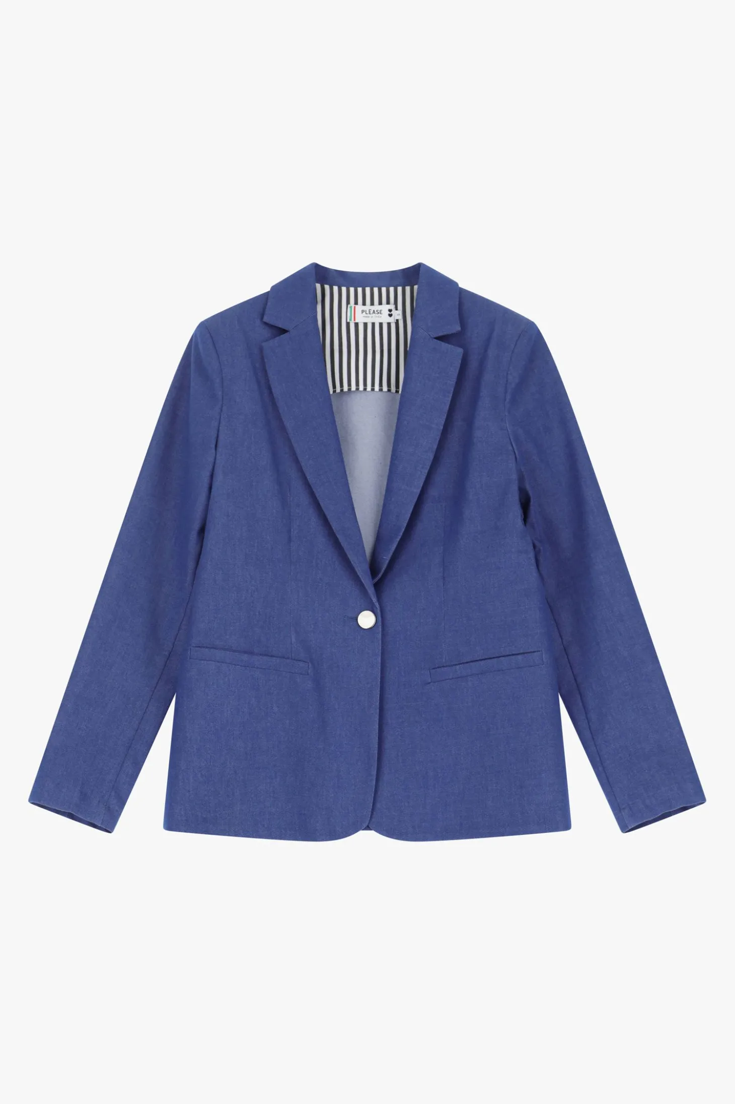 Blazer con botón delantero