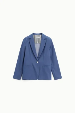 Blazer con botón delantero