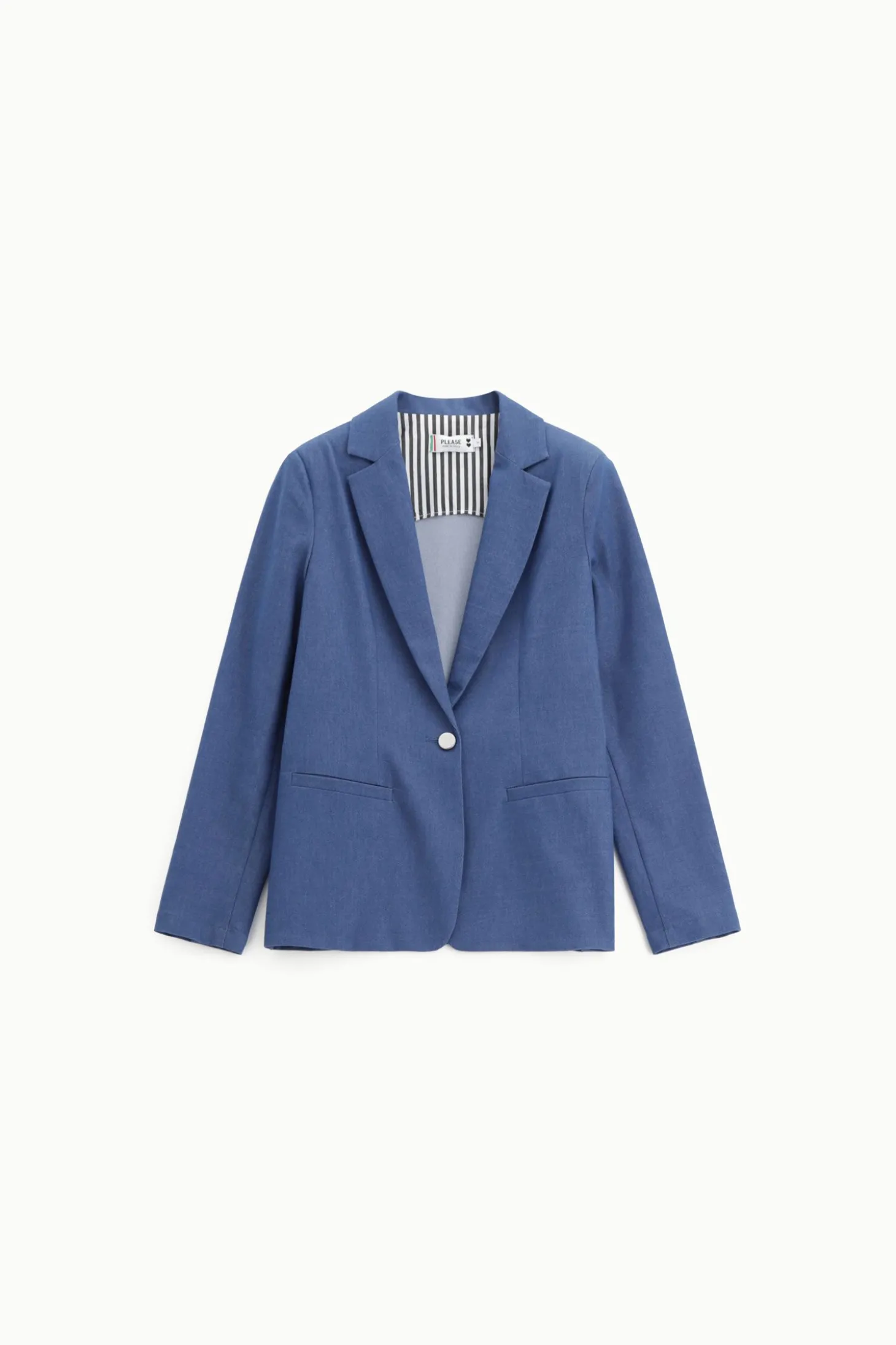 Blazer con botón delantero