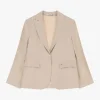 Blazer con botón único y bolsillos