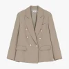 Blazer con botonadura doble y bolsillos