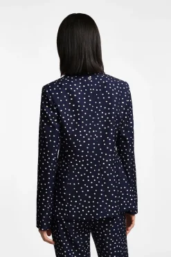 Blazer con botonadura sencilla estampado