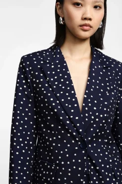 Blazer con botonadura sencilla estampado