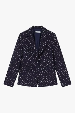 Blazer con botonadura sencilla estampado