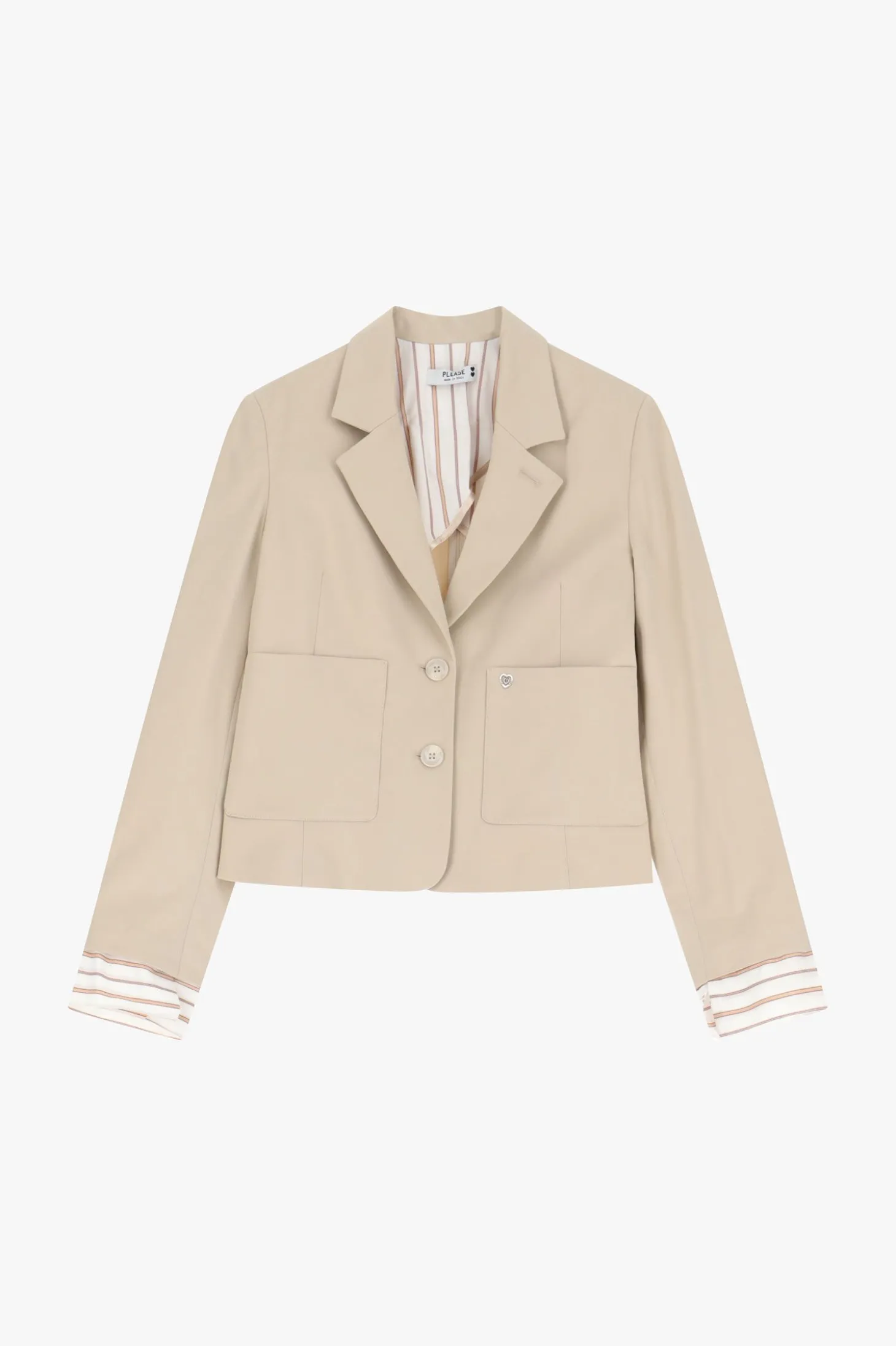 Blazer con botones y bolsillos