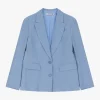 Blazer con botones y estampado
