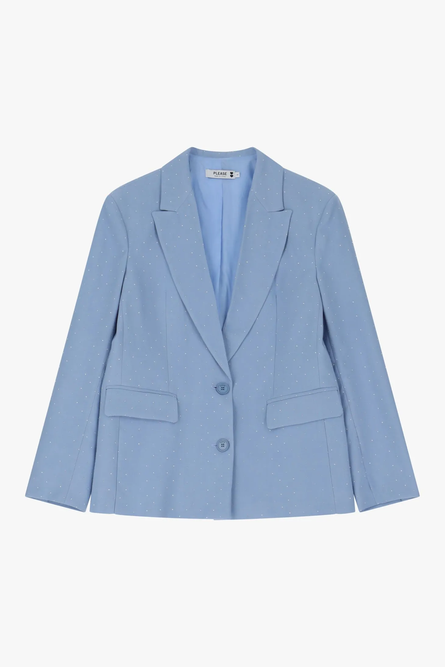 Blazer con botones y estampado