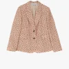 Blazer con botones y estampado