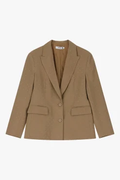 Blazer con botones y estampado