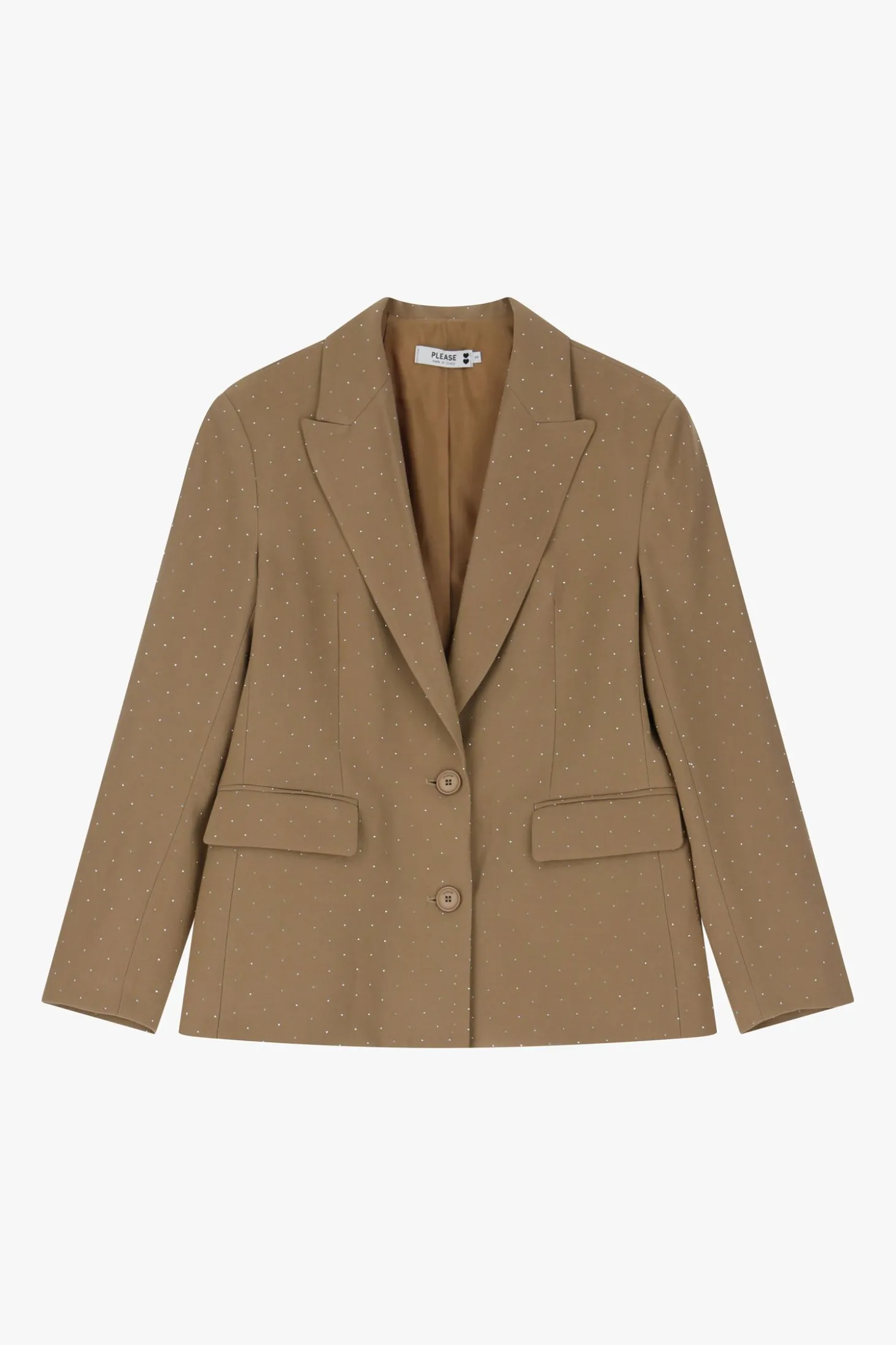Blazer con botones y estampado