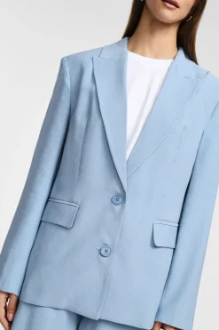 Blazer con botones y estampado