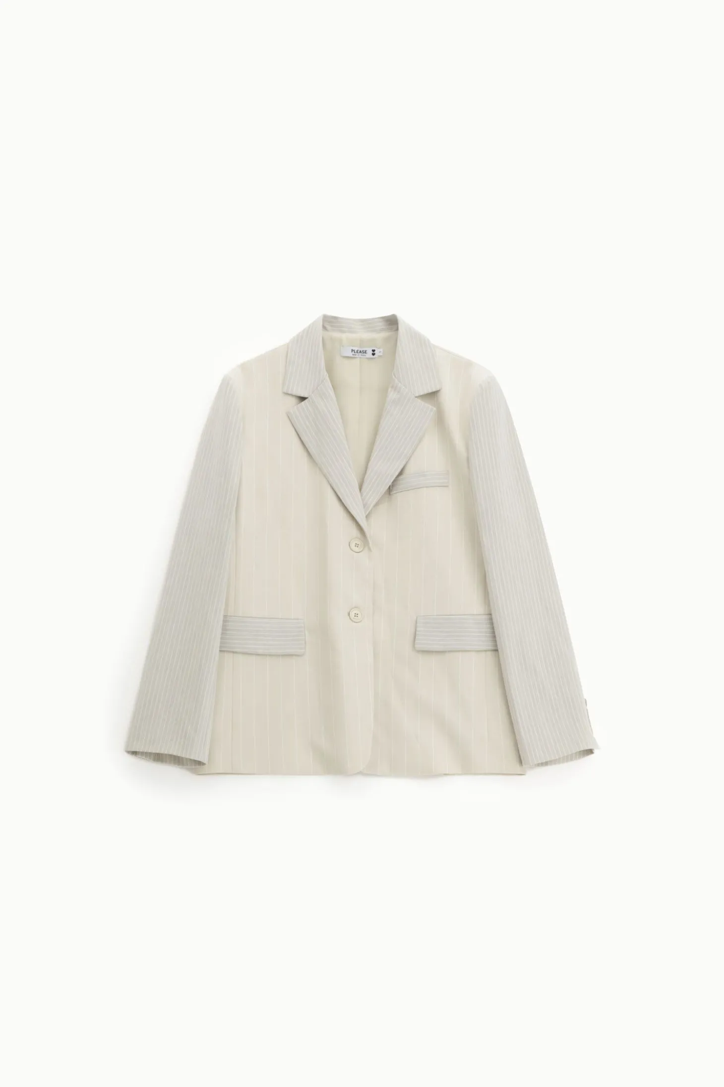 Blazer con botones y rayas