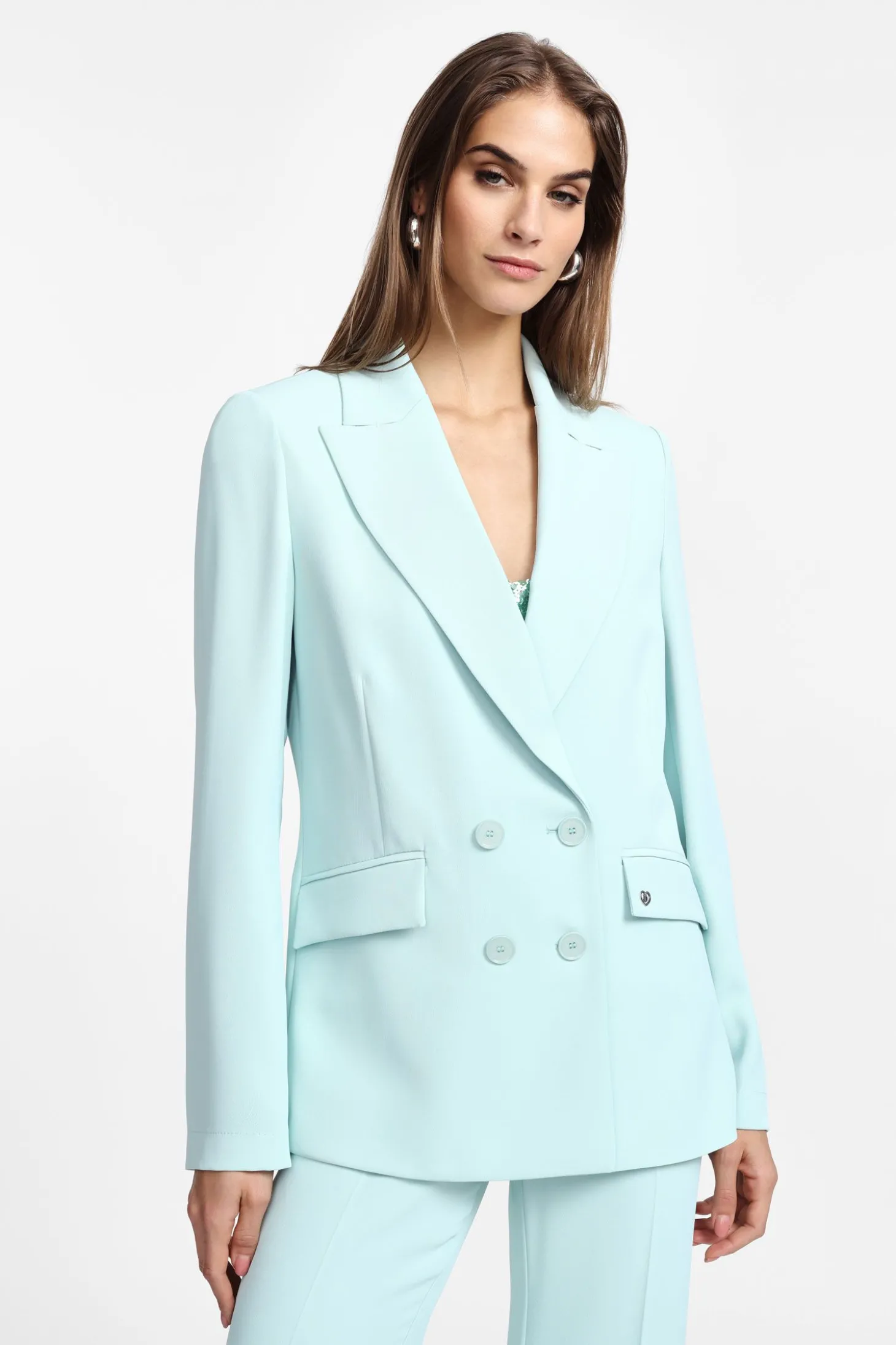 Blazer con cierre cruzado