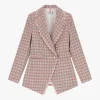 Blazer cruzado con efecto tweed