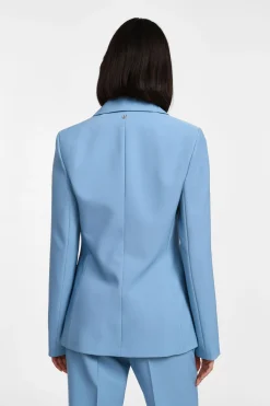 Blazer de botón único con bolsillos