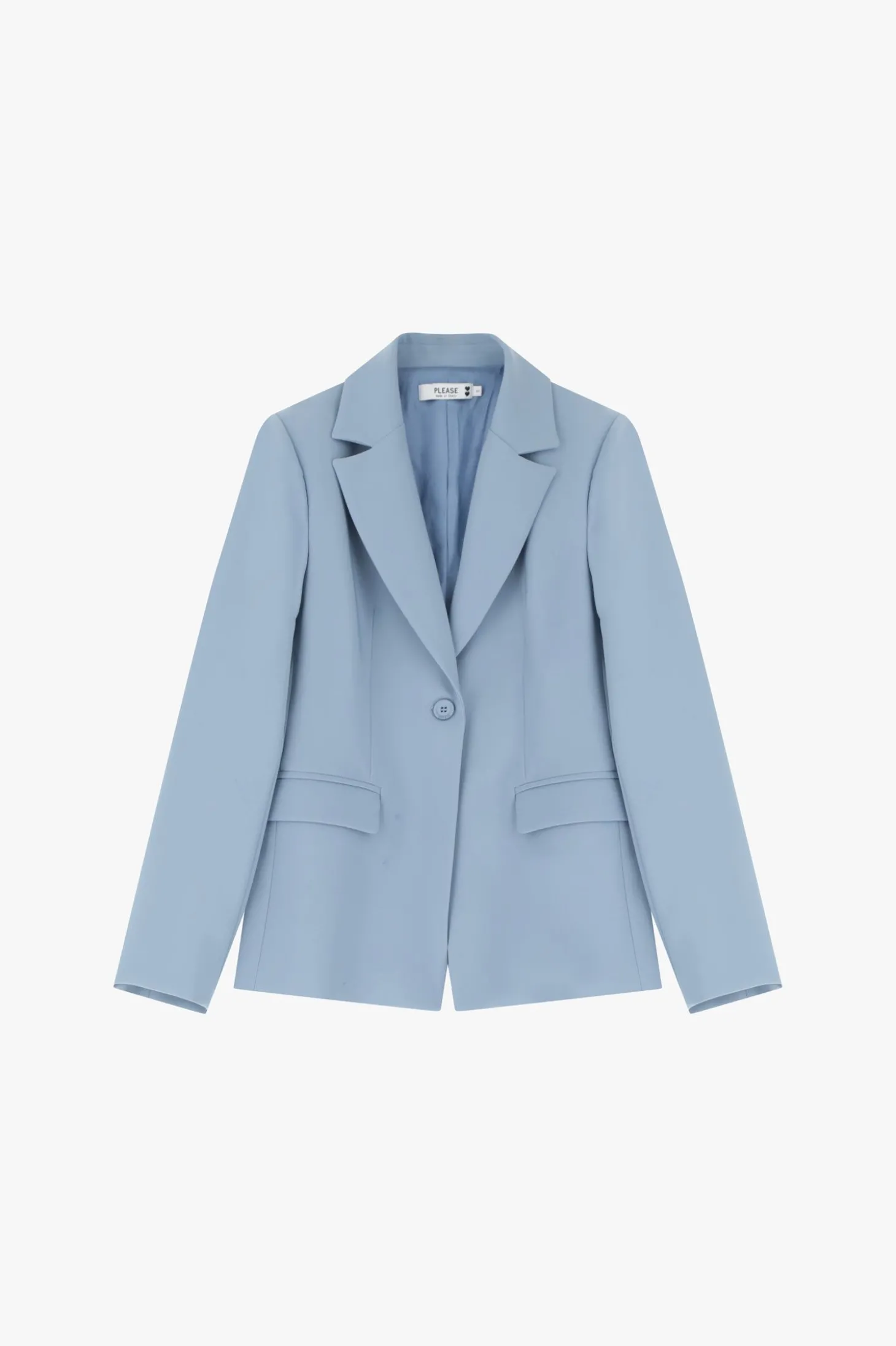 Blazer de botón único con bolsillos