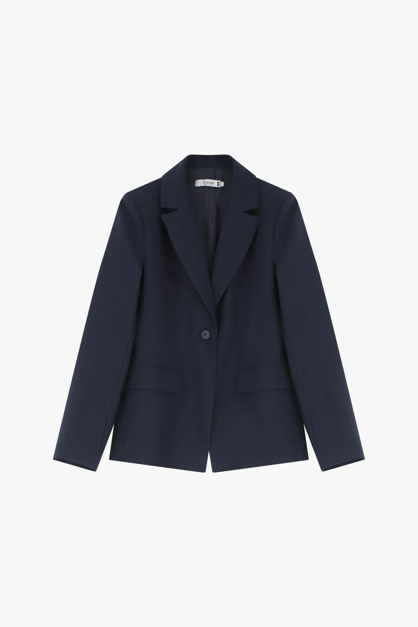 Blazer de botón único con bolsillos