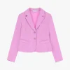 Blazer de corte entallado con botonadura sencilla