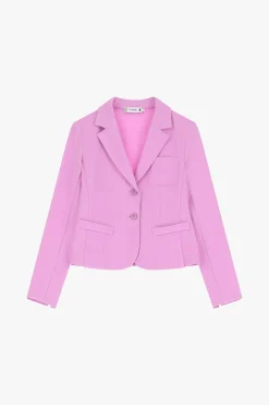 Blazer de corte entallado con botonadura sencilla