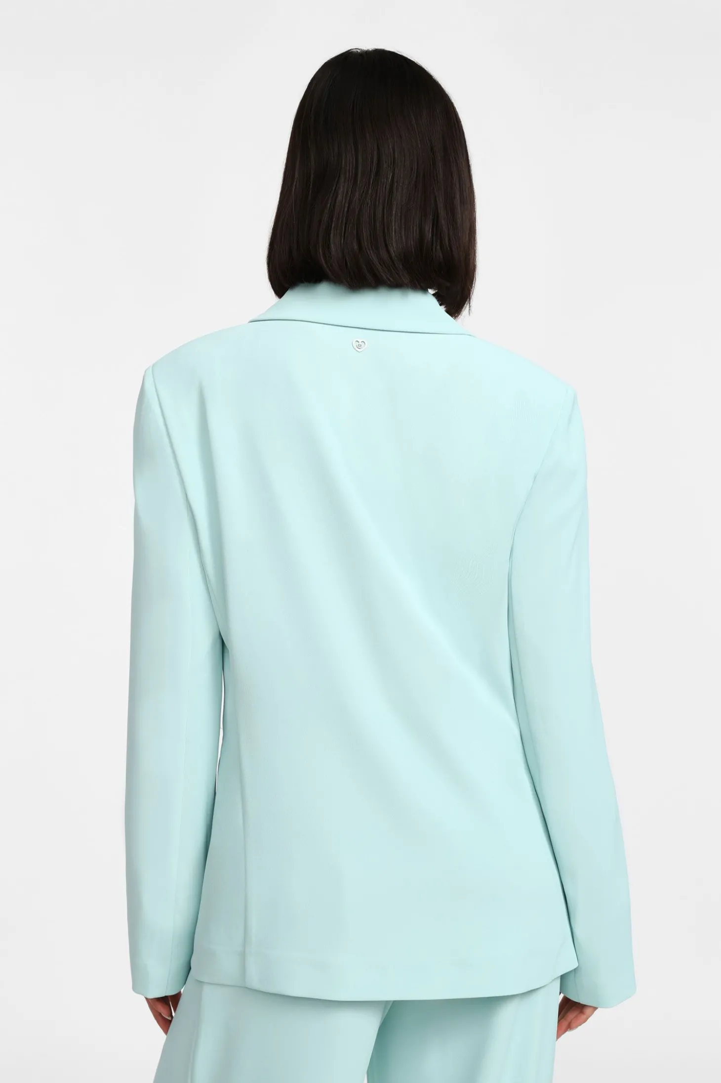 Blazer de doble botonadura liso