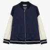 Bomber de denim con cierre de cremallera