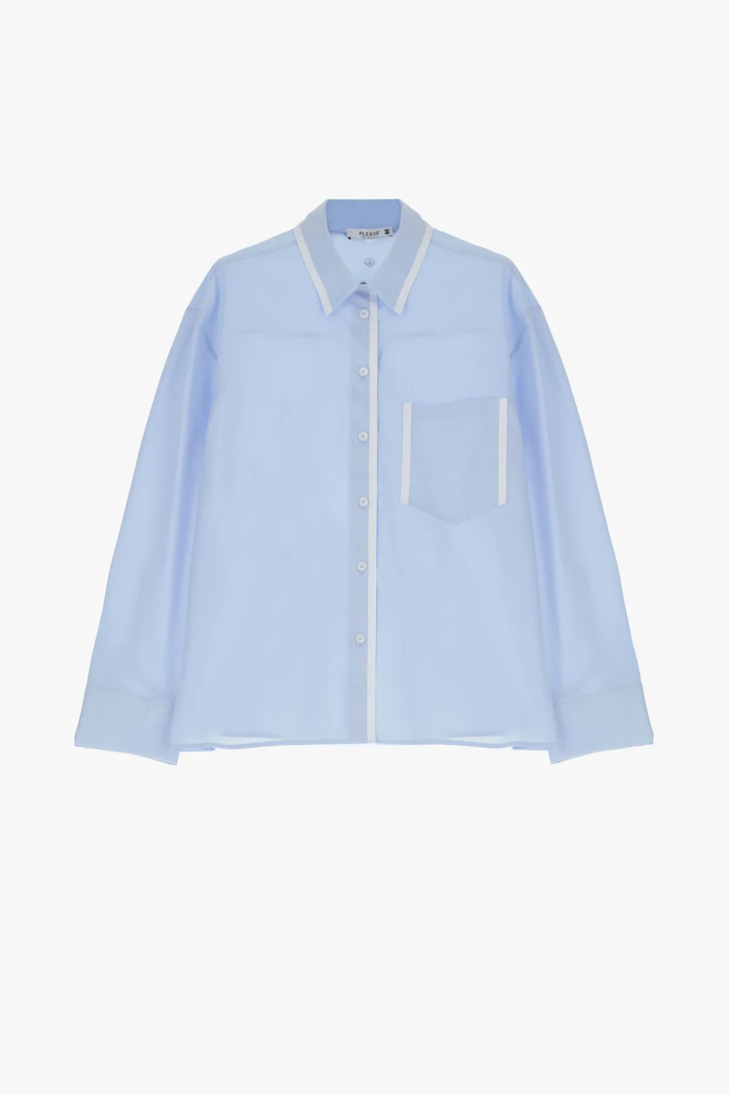 Camisa clásica con bolsillo perfilado
