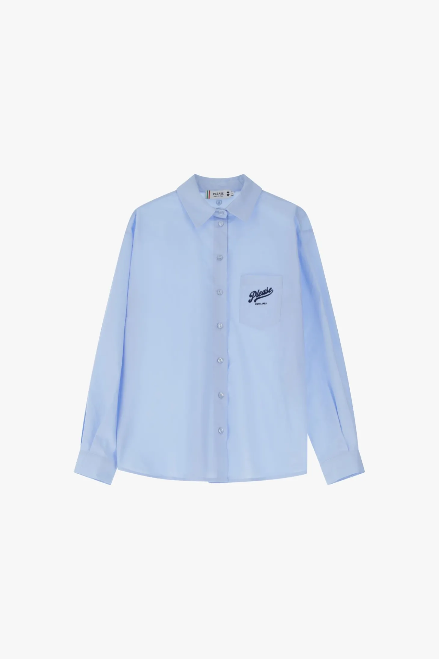 Camisa clásica de manga larga con logo