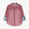 Camisa con cuello clásico y detalles estampados