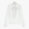 Camisa con mangas largas y lazo