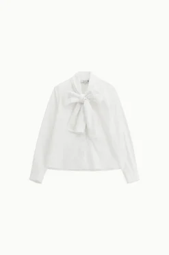 Camisa con mangas largas y lazo