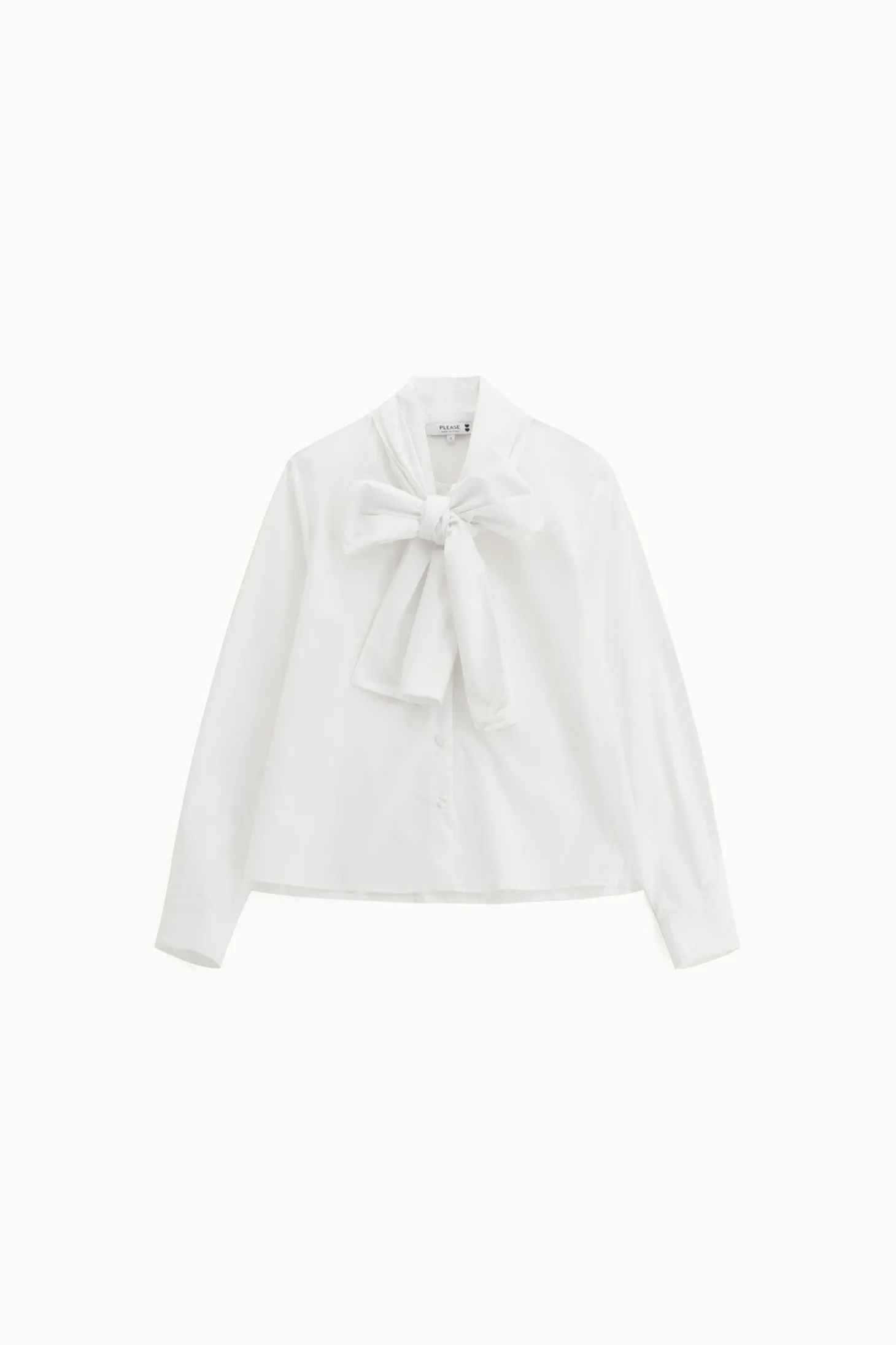 Camisa con mangas largas y lazo
