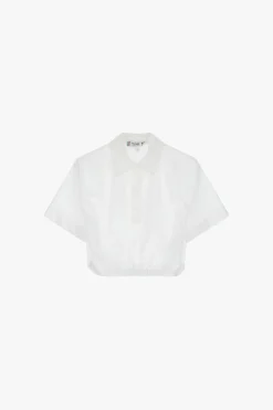 Camisa corta con cuello clásico