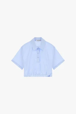 Camisa corta con cuello clásico