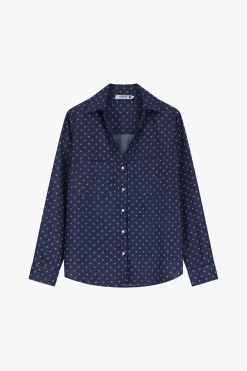 Camisa de lunares con cuello clásico