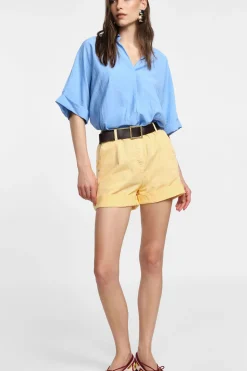 Camisa de manga corta con cuello