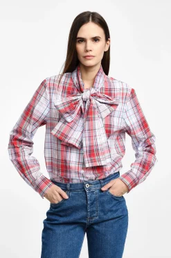 Camisa de manga larga con lazo