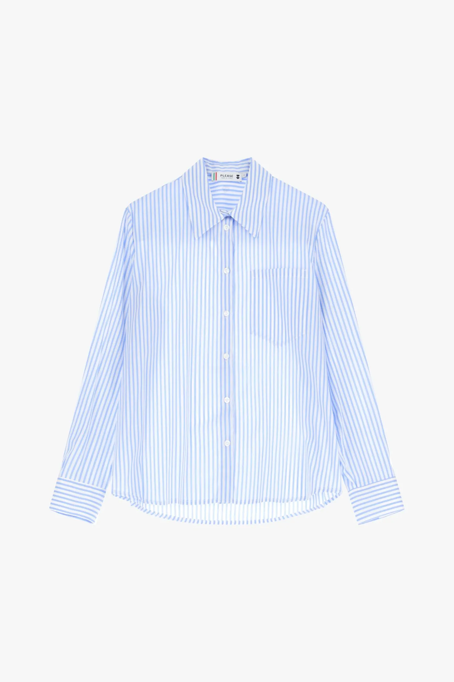 Camisa de rayas con cuello clásico