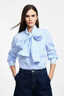 Camisa de rayas con mangas largas