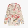 Camisa estampada con cuello clásico
