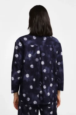 Camisa estampada con mangas 3/4