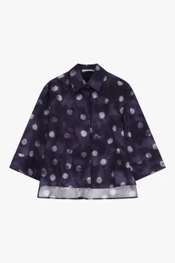 Camisa estampada con mangas 3/4