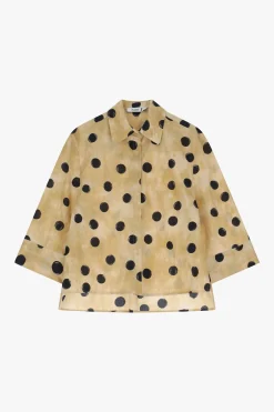 Camisa estampada con mangas 3/4