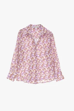 Camisa estampada cuello clásico