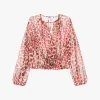 Camisa estampado animal con mangas largas